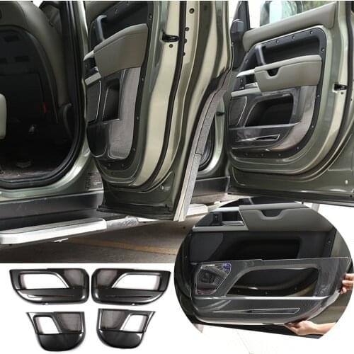 2020-2021 for Land Rover Defender 110 door anti-kick plate decoration stickers interior modification anti-dirty pad Car Parts