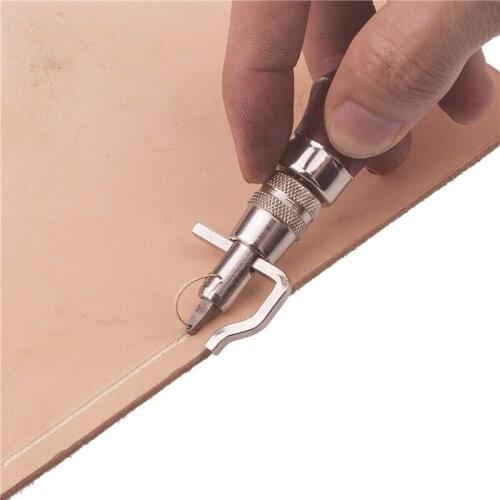 5-in-1 Multi-function Leather Grooving Chamfered Tool Edge Side Threader Handmade Leather Craft Carving Underline Mark Tools Set