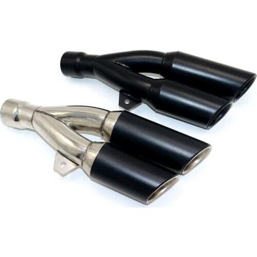 51mm Universal Motorcycle Exhaust Muffler Dual Escape Right Left for BMW f800gs f700gs z900 z1000 fz1 vespa r3 mt07 er6n NMAX155