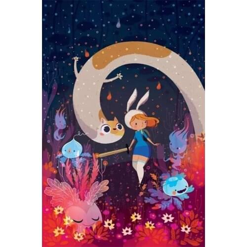 5d Diamond Painting astronauts Girl Cartoon Full Rhinestone Cross Stitch Crystal Sticker Diamond Painting DIY Gift Home Decora