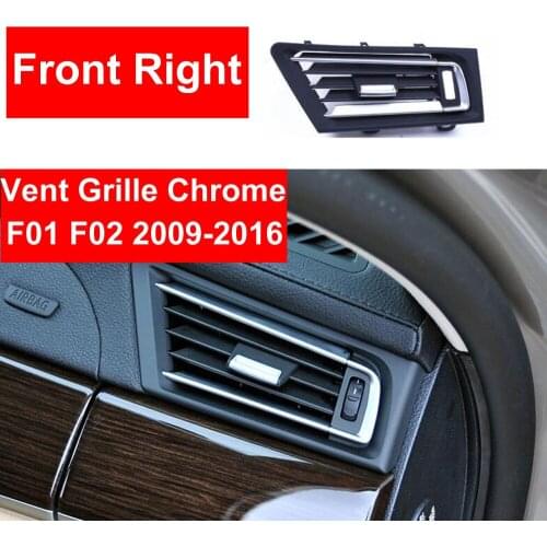 ABS Car Front Right Heater Wind Air Conditioning Vent Grille Outlet Panel Chrome Plate Replace For BMW 7 series F01 F02 730 735