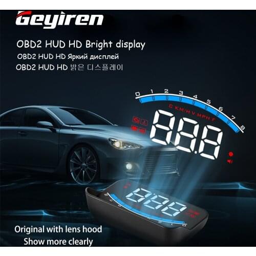 WiiYii HUD OBD2 Car Head up display car M6S Auto Electronics KM/h MPHOverspeed Security Alarm windshield Projector display