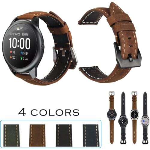 For Xiaomi haylou solar ls05 Leather Replacement Quick Disassembly Smart Watch new style Wristband Bracelet Accessories EasyFit