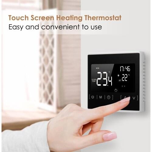 Smart Touchscreen Thermostat Home Programmable Electric Floor Heating System Thermoregulator AC 85-250V Temperature Controller