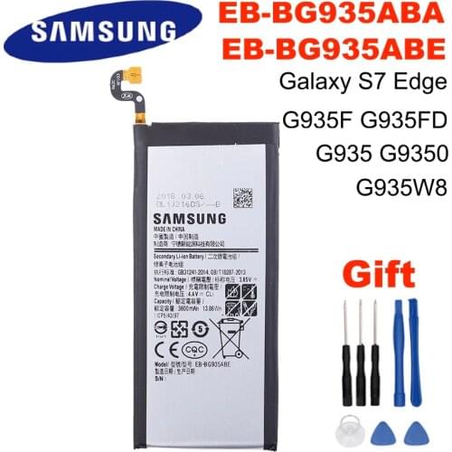 EB-BG935ABE EB-BG935ABA Original Battery For Samsung Galaxy S7 Edge G935 G9350 G935F G935FD G935W8 Phone Battery S7 Edge 3600mAh