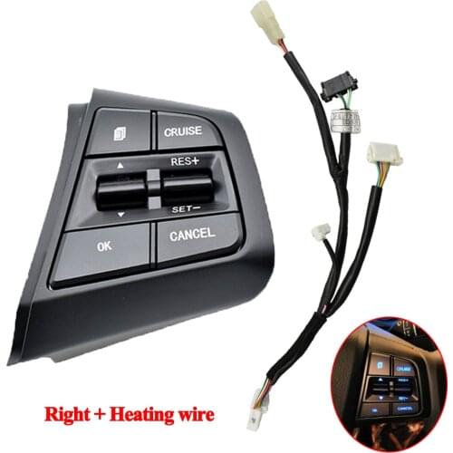 Right side For Hyundai ix25 (creta) 2.0L Steering Wheel Cruise Control Buttons Remote Volume button switch with backlight