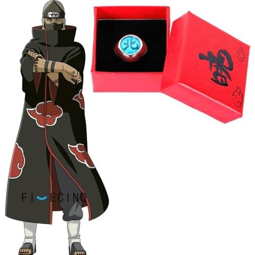 Akatsuki Kakuzu Ring Metal Red Box