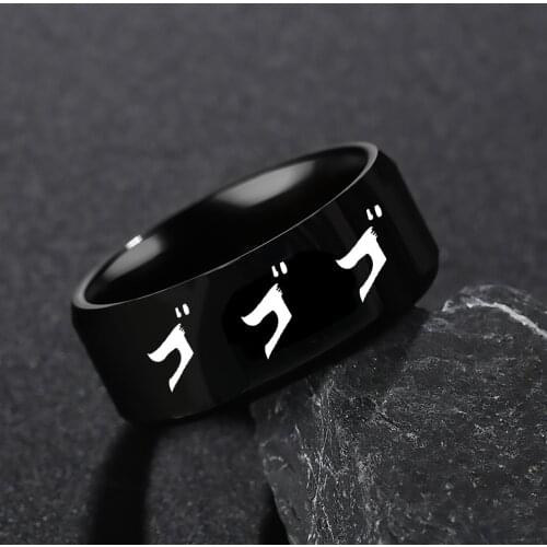 New Fashion Anime Style Cosplay Jewelry Stainless Steel ADVENTURE Cosplay Ring Anniversary Gift Party Jewelry