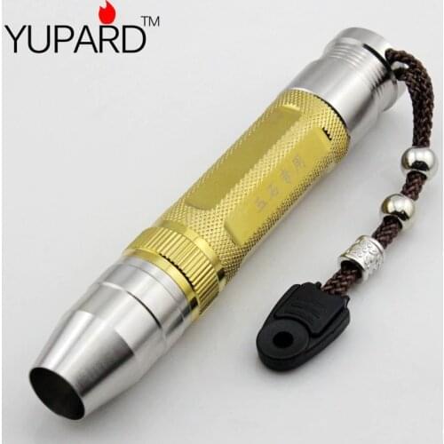 YUPARD Q5 copper stainless steel jade glare flashlight jade yellow light 18650 rechargeable battery outdoor sport camping