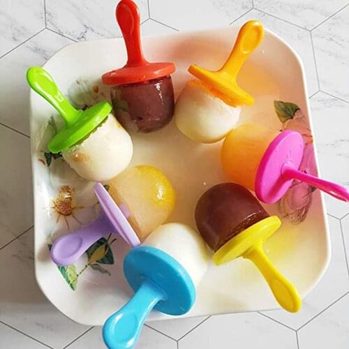 Fashion Non-Stick Ice Cube Trays Egg Steamer Rack Chocolate Popsicle Ice Cream Mould Baby Food Storage Container