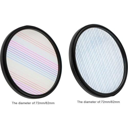 New Blue Rainbow Streak Filter Optical Glass for DSLR Cinematice Video Camera Accessories