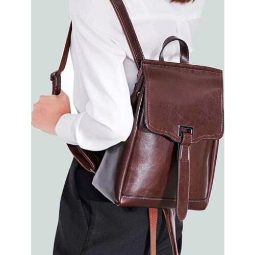 New ladies fashion backpack high quality youth leather backpack hottest girl school shoulder bag Bagpack mochila