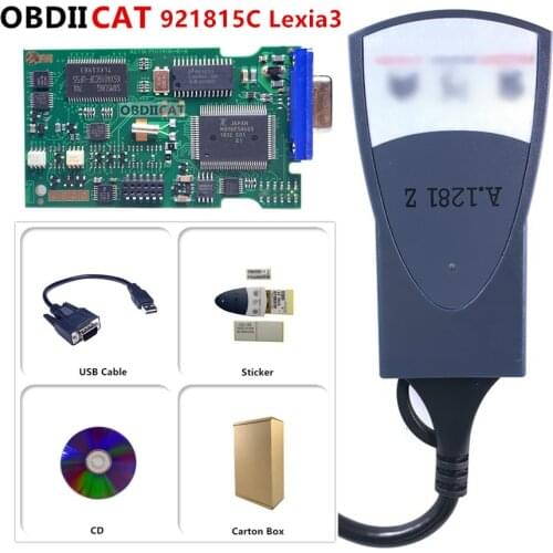 OBDIICAT Lexia3 with Serial 921815C Firmware Golden PCB PP2000 Diagbox V7.83 S.1279 Interface OBD2 Scanner Diagnostic tool