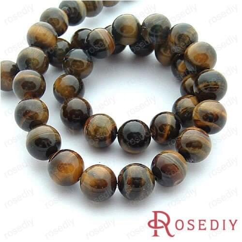 Wholesale Diameter 10mm Round Natural Tiger Eye Stone Beads Diy Jewelry Findings Accessories Roughly 38 pieces(JM5891)