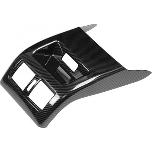 Car Left Drive Carbon Fiber Texture Rear Air Conditioning Vent Frame Trim Fit for Nissan Teana ABS Material car accessories