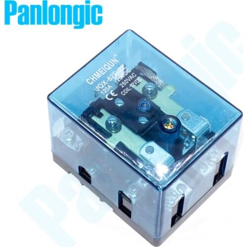 Panlongic 120A Relay 12V/24V/220V Coil Motor Reversal Controller DPDT Switch High Power