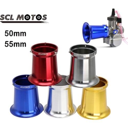 SCL MOTOS Universal 50mm 55mm Motorcycle Carburetor Air Filter Cup Wind Cup Horn Cup Motorbike Parts