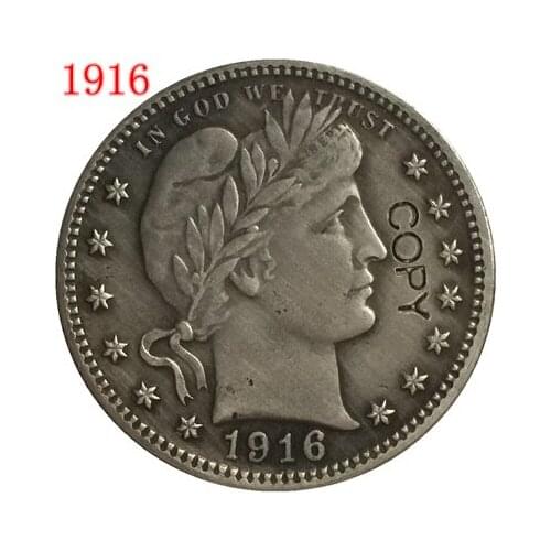 USA 1916 P,D BARBER OR LIBERTY HEAD QUARTER DOLLARS COPY COINS