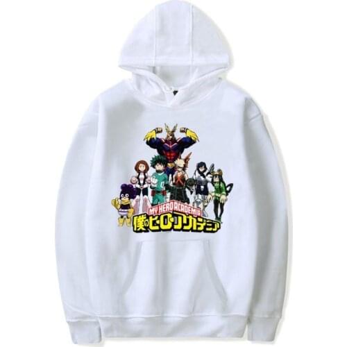My Hero Academia Hoodie For Men/Women Anime characters Printing pullover Long Sleeve Cotton Brand Clothing Coats