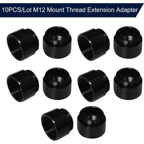 10PCS/5PCS/2PCS M12 Mount Thread Extension Adapter Zinc Alloy Extender for MTV Interface CCTV Lens and Video Security Camera