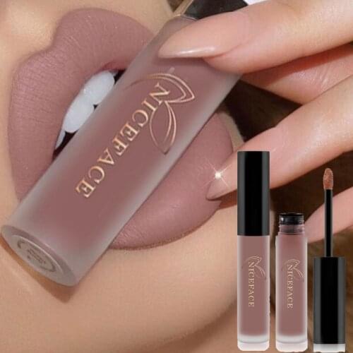 NICEFACE Waterproof Lipstick Long Lasting Matte Liquid Lipstick Lip Gloss For Lip Cosmetics Makeup 26 Color Makeup Tools