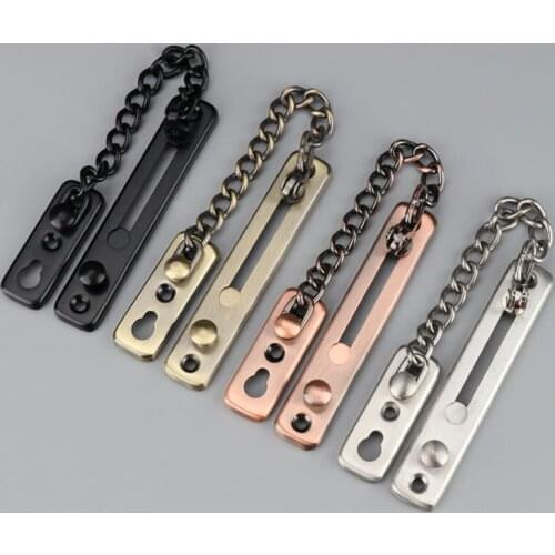 Stainless Steel Door Chain Lock Hasp Latch Hardware Door Home Hotel Safety Clasp Anti-theft Buckle Cabinet Window Locks