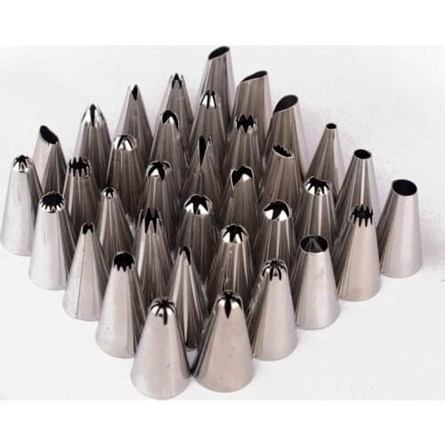 24Pcs/set Large Stainless Steel Icing Piping Nozzles Pastry Tips Set For Cake Decorating Sugar Craft Tool Smile