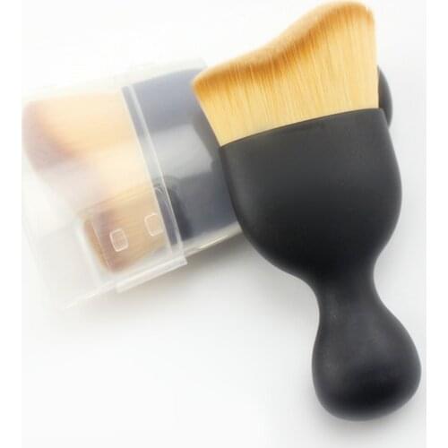 3D Makeup Brushes 1pc PRO Contour Kabuki contouring brush powder blending foundation bronzer make up brush kit with cover