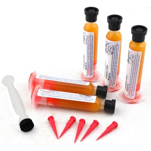 5Pcs/lot NC-559-ASM-UV 559 10CC PCB BGA Soldering Paste Flux Solder Ball Flux Paste +Needles Free shipping