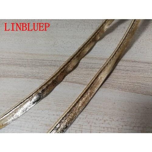 5Yards 3Colours Gold Faux Leather Insertion Cord Flanged Rope Piping Upholstery Sewing