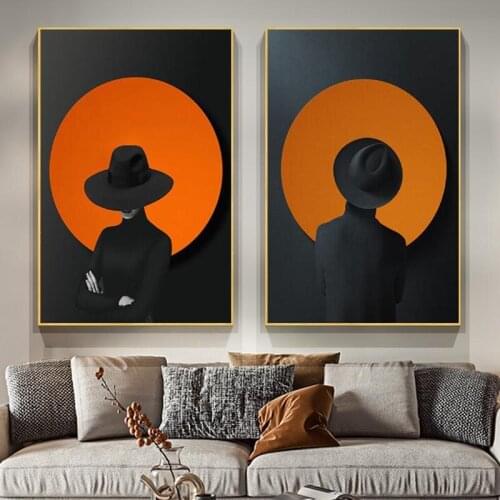 Abstract Sexy Woman Art Paintings on the Wall Art Posters and Prints Nordic Art Black And White Pictures For Living Room Cuadros