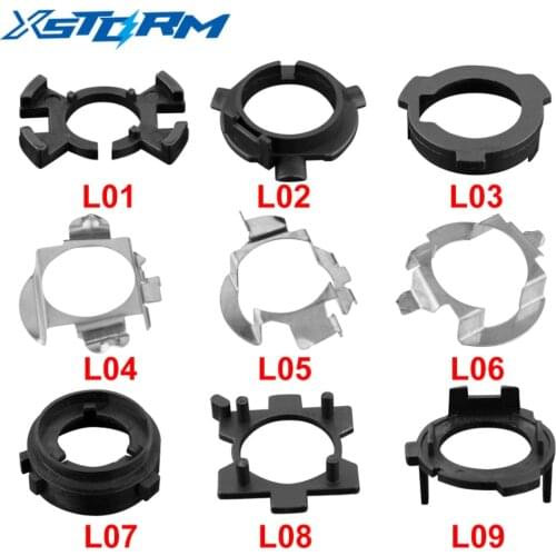 2Pcs H7 LED Headlight Adapter H1 H7 Bulb Holder Car Socket Base