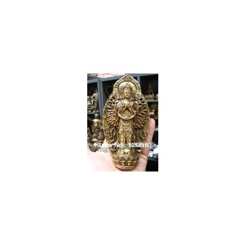 Bir 00364 Thousand hand kwanyin boddhisattva Buddha bronze good luck statue