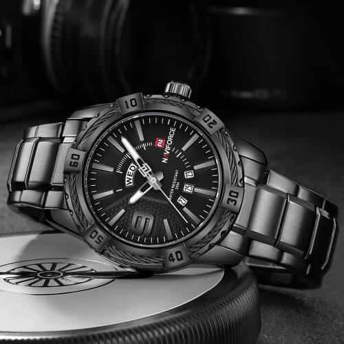 NAVIFORCE Mens Watch Casual Sport Watches For Men 3D Dial Waterproof Quartz Wristwatch Man Military Clock Relogio Masculino