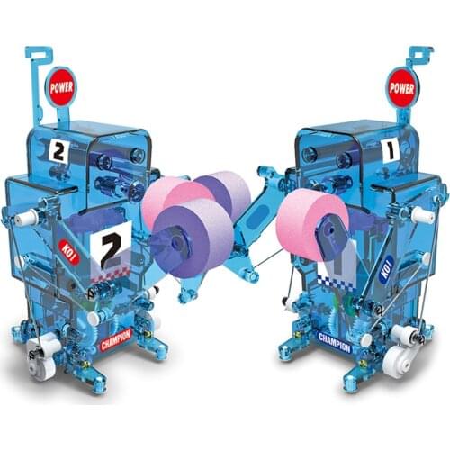 DIY Boxing Fighter Self-Assembled Electronic Robot Figures RC Toys Kit Educational Remote Control Party Action Figure 5-7 Years
