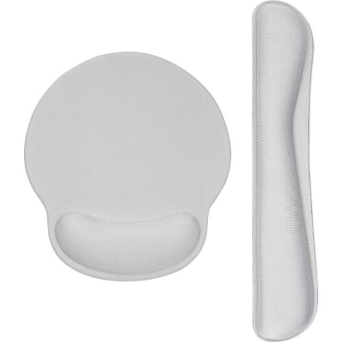 Mouse Pad with Wrist Support and Keyboard Wrist Rest Pad Soft Anti Slip Comfortable Hand Pad for Office/Gamer