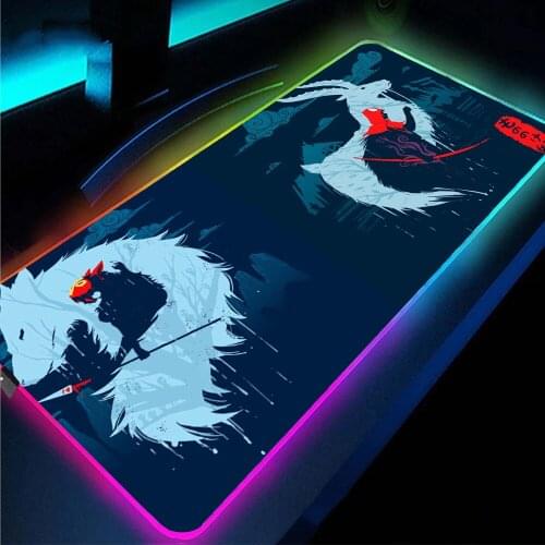 Xxl Mouse Pad Rgb Computer Accessories Cheap Gaming Laptop Mousepad Led Backlight Anime World of Warcraft Pc Gaming Mouse Mat Xl