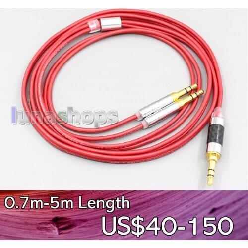 LN006997 2.5mm 4.4mm XLR 3.5mm 99% Pure PCOCC Earphone Cable For Focal Clear Elear Elex Elegia Stellia earphone headset