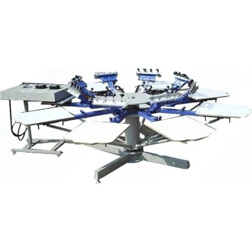 8 Color 8 Station T-shirt Screen Printing Machine T-shirt printer T-shirt Making Machine