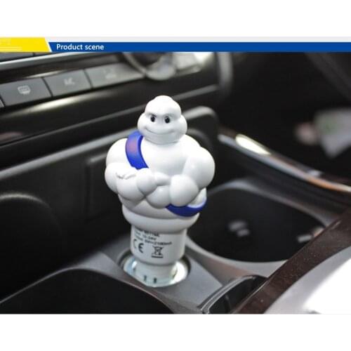 Cute White Doll Car Decoration USB vehicle charger Car-Styling car accessories