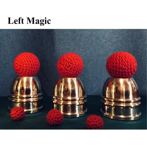 Mini Unreal Cups and Balls by Jimmy Fan Magic Tricks Stage Close Up Magic Cups and Balls Magia Appear Vanish Magie Gimmick Props