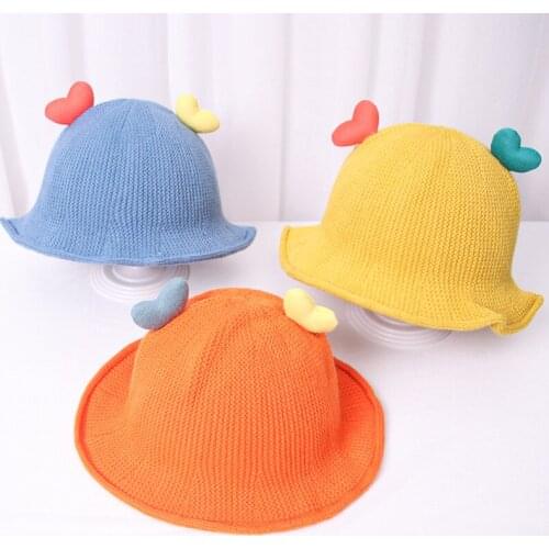 Fashion Child Bucket Hat Kids Wide Brim Knitting Fisherman Hat Girls Boys Summer Panama Sun Hat Outdoor Beach Fishing Cap Gift