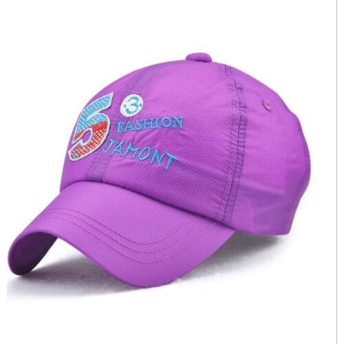 Embroidery fashion JAMOTN boys and girls sunscreen outdoor baseball cap sunshade cap summer