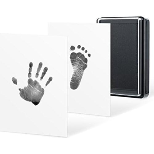 Baby Hand&Foot Print Hands Feet Baby Care Safe Non-toxic Newborn Hand Ink Footprint Mud Set Baby Growth Memorial Birthday Gift