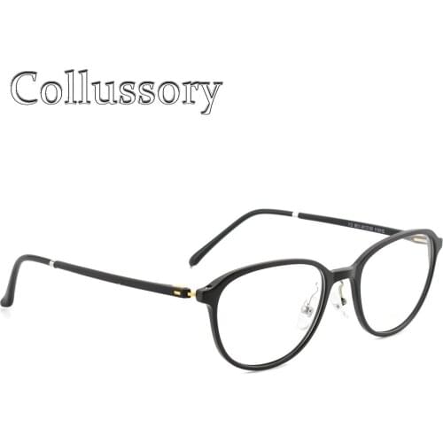 Women Men Eyeglasses Frames Ultem Tungsten Optical Eyewear Round Vintage Prescription Reading Computer Goggles Flexible Myopia