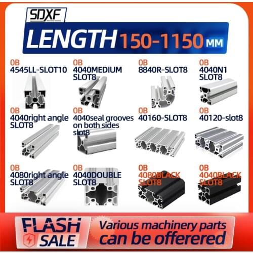 Industrial aluminum profile European standard 8840R 4040 40160 40120 4080 4545LL 4040N1 aluminum alloy frame profile