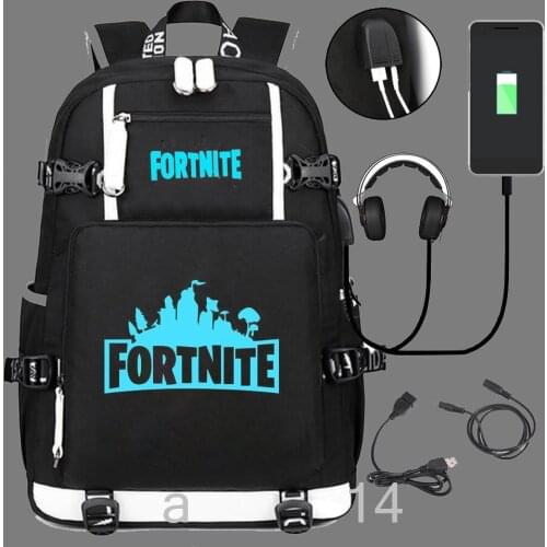 Fortnite Luminous School Bags For Teenage Boys Large Capacity Backpack High School Backpack Students Casual Mochilas Travel Bag