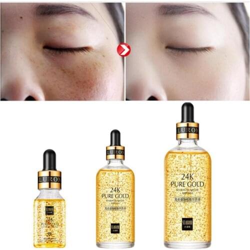 24K Gold Face Serum Firming Nicotinamide Whitening Anti-Wrinkle Moisturizing Brighten Cream Skin Care