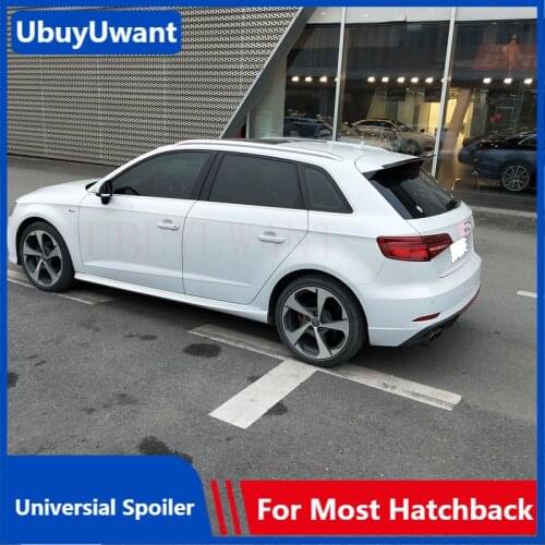 UBUYUWANT Rear Roof Lip Spoiler For Audi A3 2014 2015 2016 2017 2018 2019 ABS Plastic Universal Spoiler Car Tail Wing Decoration