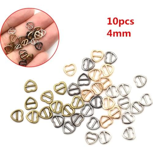 4mm 10Pcs Doll belt Heart Shape Mini buckle Doll Clothes Shoes Accessories For 1/6 BJD Blyth Azone Momoko Licca Doll Accessories